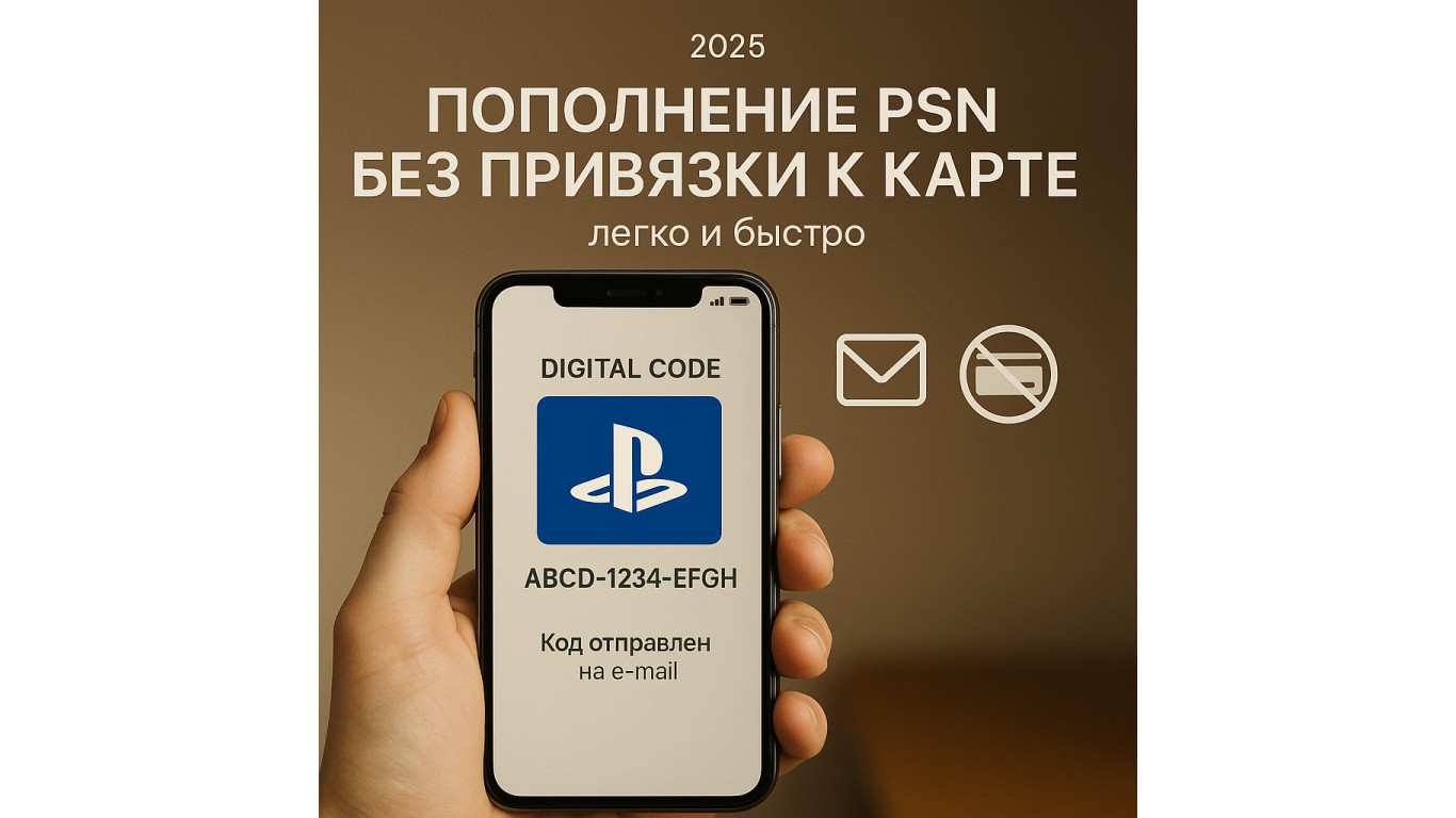 Пополнение PSN без привязки к карте — как легко закинуть баланс в 2025