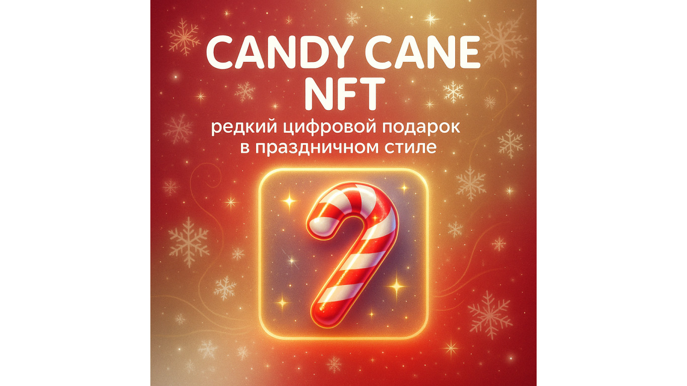 Candy Cane NFT: редкий цифровой подарок в праздничном стиле