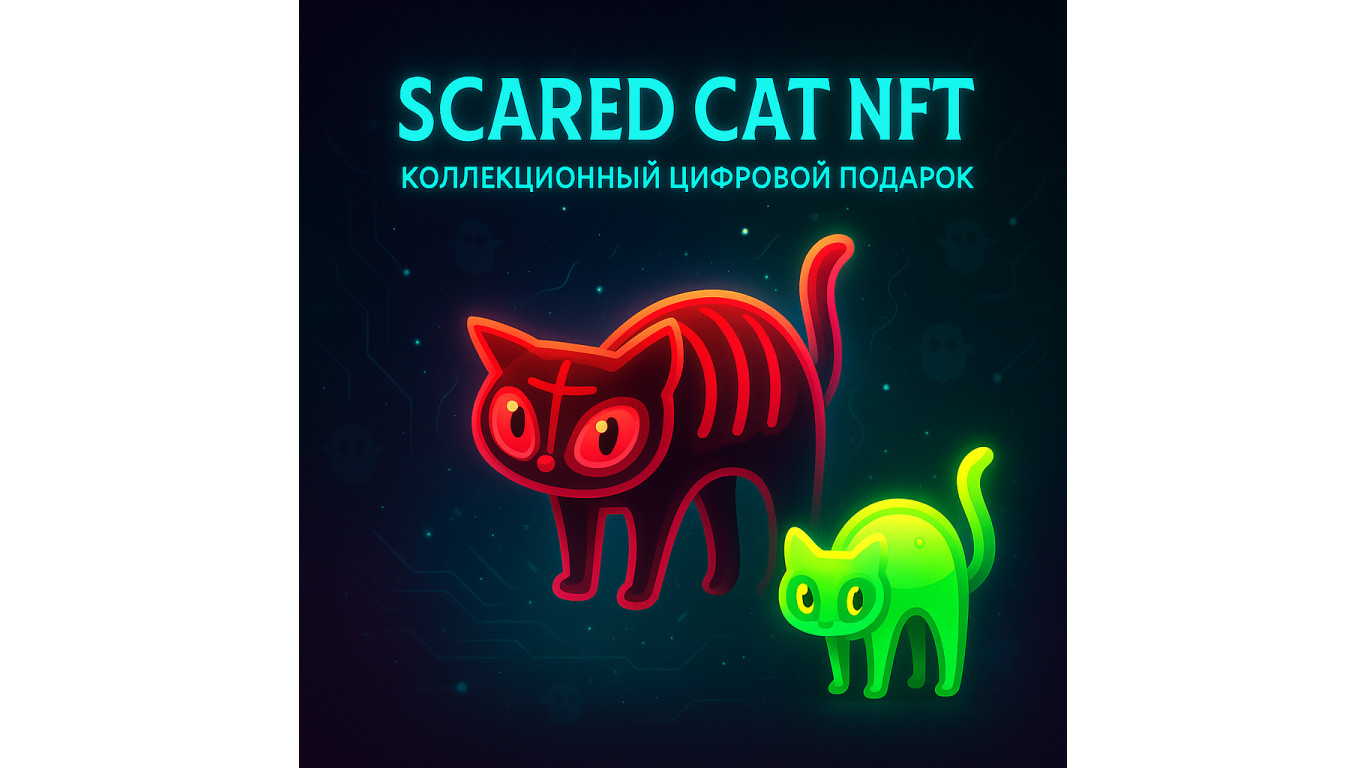 Scared Cat NFT: испуганный кот как уникальный токен Telegram