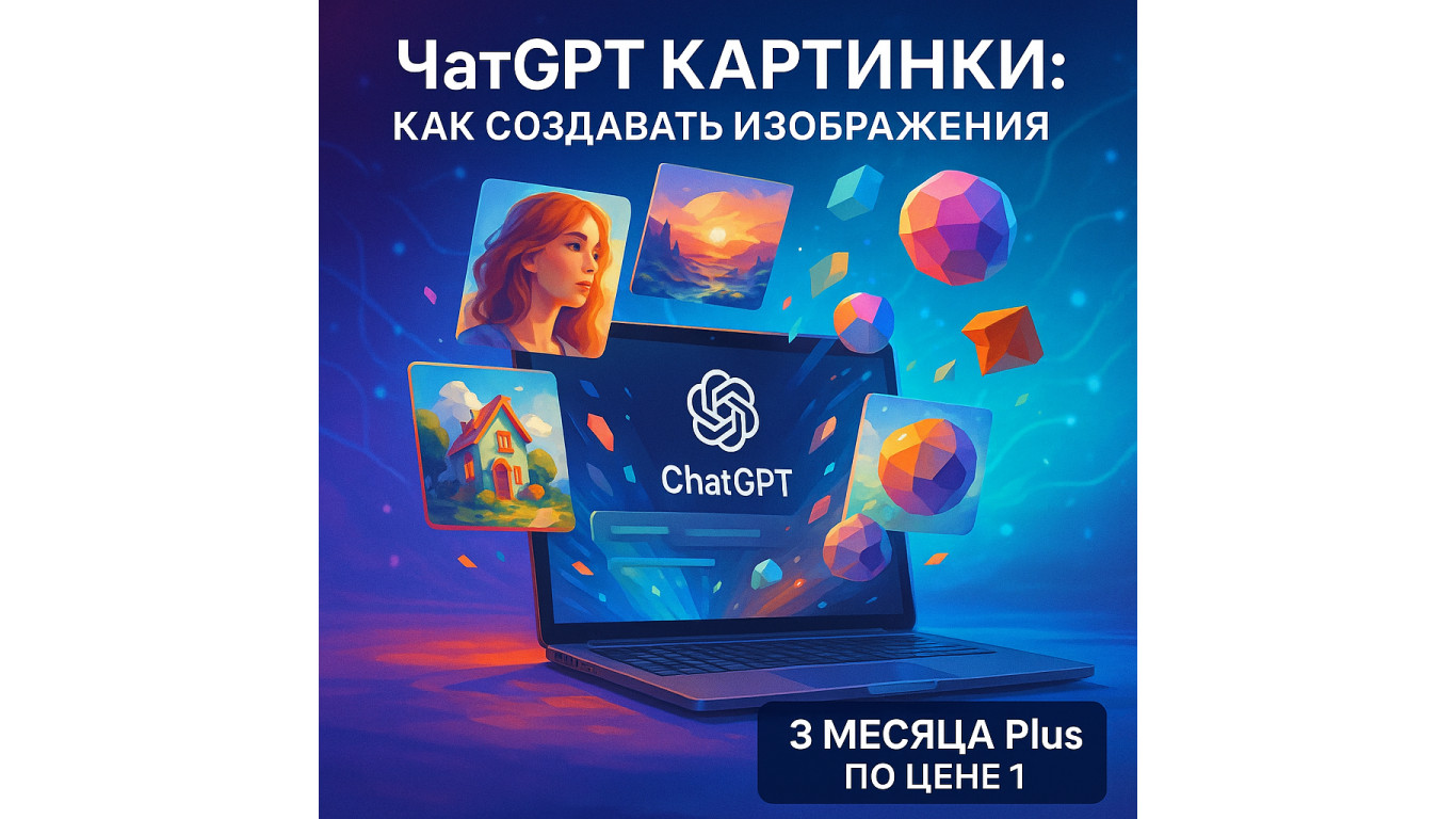 Чат ГПТ картинки: как создавать изображения и получить 3 месяца Plus по цене 1